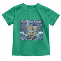 Greek Mythology Poseidon Dart Player Toddler T Shirt King Of Dart Trident Thrower - Wonder Print Shop