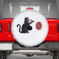 Black Cat Lord Darts Player Spare Tire Cover Funny Space Scifi Dartist Gift - Wonder Print Shop