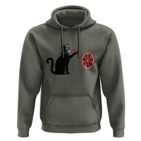Black Cat Lord Darts Player Hoodie Funny Space Scifi Dartist Gift - Wonder Print Shop