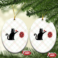 Black Cat Lord Darts Player Ceramic Ornament Funny Space Scifi Dartist Gift - Wonder Print Shop