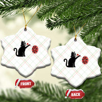 Black Cat Lord Darts Player Ceramic Ornament Funny Space Scifi Dartist Gift - Wonder Print Shop