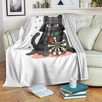 Dark Lord Cat Dartist Gift Throw Blanket Funny Sci Fi Dart Thrower Gift - Wonder Print Shop