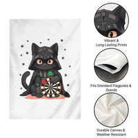 Dark Lord Cat Dartist Gift Garden Flag Funny Sci Fi Dart Thrower Gift - Wonder Print Shop