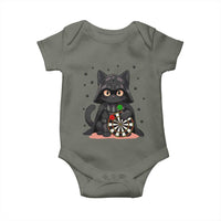 Dark Lord Cat Dartist Gift Baby Onesie Funny Sci Fi Dart Thrower Gift - Wonder Print Shop