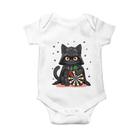Dark Lord Cat Dartist Gift Baby Onesie Funny Sci Fi Dart Thrower Gift - Wonder Print Shop