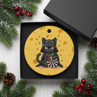 Dark Lord Cat Dartist Gift Ceramic Ornament Funny Sci Fi Dart Thrower Gift - Wonder Print Shop