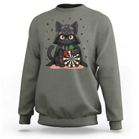Dark Lord Cat Dartist Gift Sweatshirt Funny Sci Fi Dart Thrower Gift - Wonder Print Shop
