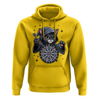 Funny Grim Reaper Cat Dart Player Hoodie Gothic Dartist Gift - Wonder Print Shop