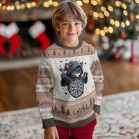 Funny Grim Reaper Cat Dart Player Ugly Christmas Sweater Gothic Dartist Gift - Wonder Print Shop