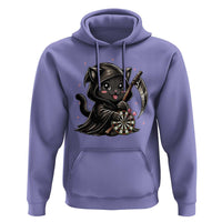 Dark Reaper Cat Throwing Darts Hoodie Funny Pub Game Gift - Wonder Print Shop