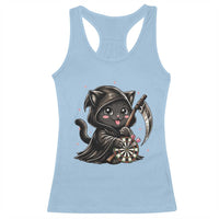 Dark Reaper Cat Throwing Darts Racerback Tank Top Funny Pub Game Gift - Wonder Print Shop
