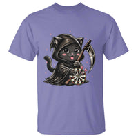 Dark Reaper Cat Throwing Darts T Shirt Funny Pub Game Gift - Wonder Print Shop