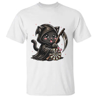 Dark Reaper Cat Throwing Darts T Shirt Funny Pub Game Gift - Wonder Print Shop