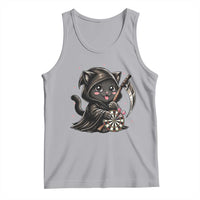 Dark Reaper Cat Throwing Darts Tank Top Funny Pub Game Gift - Wonder Print Shop