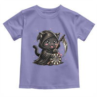 Dark Reaper Cat Throwing Darts Toddler T Shirt Funny Pub Game Gift - Wonder Print Shop