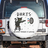 Funny Grumpy Cat Darts Spare Tire Cover Because Murder Is Wrong - Wonder Print Shop