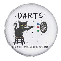 Funny Grumpy Cat Darts Spare Tire Cover Because Murder Is Wrong - Wonder Print Shop