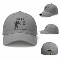 Funny Grumpy Cat Darts Baseball Cap Because Murder Is Wrong