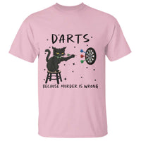 Funny Grumpy Cat Darts T Shirt Because Murder Is Wrong - Wonder Print Shop