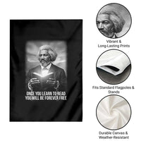 Frederick Douglass Garden Flag Once You Learn To Read You Will Be Forever Free - Wonder Print Shop