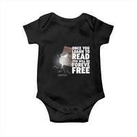 Frederick Douglass Freedom Quote Baby Onesie Once You Learn To Read - Wonder Print Shop
