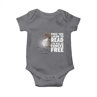 Frederick Douglass Freedom Quote Baby Onesie Once You Learn To Read - Wonder Print Shop
