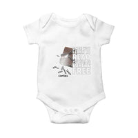Frederick Douglass Freedom Quote Baby Onesie Once You Learn To Read - Wonder Print Shop