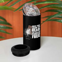 Frederick Douglass Freedom Quote 4 in 1 Can Cooler Tumbler Once You Learn To Read - Wonder Print Shop