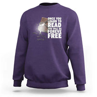 Frederick Douglass Freedom Quote Sweatshirt Once You Learn To Read - Wonder Print Shop