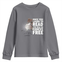 Frederick Douglass Freedom Quote Youth Sweatshirt Once You Learn To Read - Wonder Print Shop