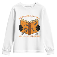 Breaking Every Chain Education Youth Sweatshirt Frederick Douglass Quote - Wonder Print Shop