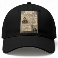 Education Is Freedom Newspaper Baseball Cap Frederick Douglass Black History Month Gift