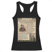 Education Is Freedom Newspaper Racerback Tank Top Frederick Douglass Black History Month Gift - Wonder Print Shop