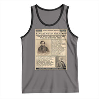 Education Is Freedom Newspaper Tank Top Frederick Douglass Black History Month Gift - Wonder Print Shop