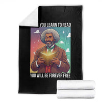 Frederick Douglass Reading And Freedom Throw Blanket African American Heritage - Wonder Print Shop