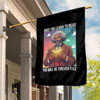 Frederick Douglass Reading And Freedom Garden Flag African American Heritage - Wonder Print Shop