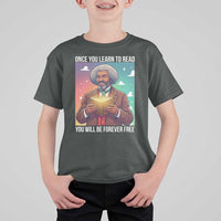 Frederick Douglass Reading And Freedom T Shirt For Kid African American Heritage - Wonder Print Shop