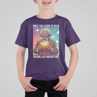 Frederick Douglass Reading And Freedom T Shirt For Kid African American Heritage - Wonder Print Shop