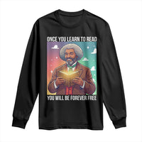 Frederick Douglass Reading And Freedom Long Sleeve Shirt African American Heritage - Wonder Print Shop