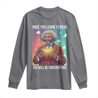 Frederick Douglass Reading And Freedom Long Sleeve Shirt African American Heritage - Wonder Print Shop