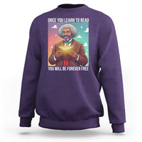 Frederick Douglass Reading And Freedom Sweatshirt African American Heritage - Wonder Print Shop