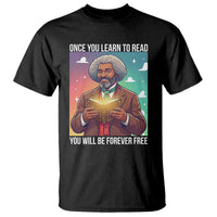 Frederick Douglass Reading And Freedom T Shirt African American Heritage - Wonder Print Shop