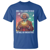 Frederick Douglass Reading And Freedom T Shirt African American Heritage - Wonder Print Shop