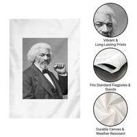Strong Black History Leader Garden Flag Frederick Douglass Empowerment - Wonder Print Shop