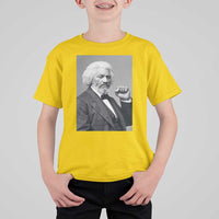 Strong Black History Leader T Shirt For Kid Frederick Douglass Empowerment - Wonder Print Shop