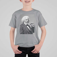 Strong Black History Leader T Shirt For Kid Frederick Douglass Empowerment - Wonder Print Shop