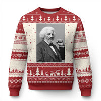 Strong Black History Leader Ugly Christmas Sweater Frederick Douglass Empowerment - Wonder Print Shop