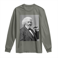 Strong Black History Leader Long Sleeve Shirt Frederick Douglass Empowerment - Wonder Print Shop