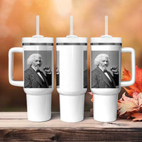 Strong Black History Leader Tumbler With Handle Frederick Douglass Empowerment - Wonder Print Shop