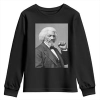 Strong Black History Leader Youth Sweatshirt Frederick Douglass Empowerment - Wonder Print Shop